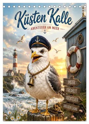 Produktbild von Küsten Kalle - Abenteuer am Meer (Tischkalender 2027 DIN A5 hoch), CALVENDO Monatskalender