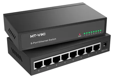 Productafbeelding van 8-poorts Gigabit Unmanaged Ethernet-schakelaar, Ethernet Splitternetwerkhub, Plug & Play