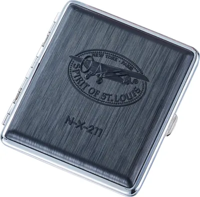 Produktbild von ZIGARETTENETUI N-X-211 für 20 Zigaretten aus Metall Zigarettenbox Zigarettendose Etui Dose Box Case 94 (Schwarz)