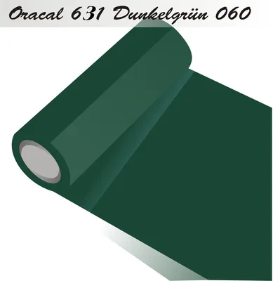 Produktbild von Oracal 631 - Orafol matt - Plotterfolie - für Küchenschränke und Dekoration Folie 5m (Laufmeter) Rolle - 100 cm Folienhöhe - 60-dunkelgrün + GRATIS ein Schmetterlingsset W400 von Indigos UG