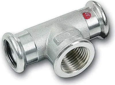 Produktbild von SANHA-Therm T-Stück mit Innengewinde : 28x3/4x28 Anschluss Dimension: 28x3/4x28