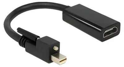 Produktbild von DELOCK Displayport Adapter mini DP -> HDMI St/Bu 4K +Schr
