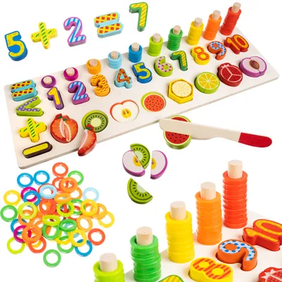 Produktbild von Holztheke mit Obst