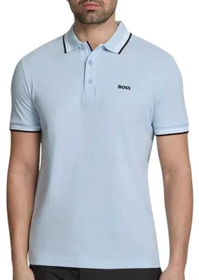 Produktbild von Poloshirt Boss Green Paddy kurzarm hellblau Baumwolle