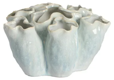 Obrázek produktu pro Light&living Váza Deco, 31,5 x 30 x 18,5 cm, keramika, světle modrá + krémová
