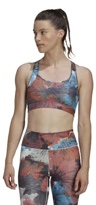 Produktbild von adidas Powerreact Training Medium-Support Allover Print Bra