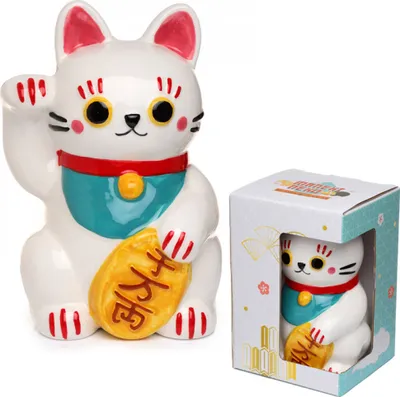 Produktbild von Maneki Neko Katze Keramik Sparschwein
