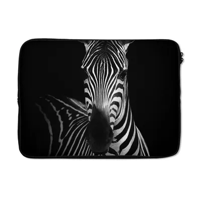 Produktbild von MuchoWow® Laptop Hülle 14 ZollZebra - Schwarz - Weiß - Tiere Laptoptasche - Laptoptasche - Stoßsicher - Schutzhaube