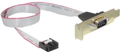 Zdjęcie produktu dla DeLOCK 89300, Szary, 0,4 m, DB9, 9-p COM