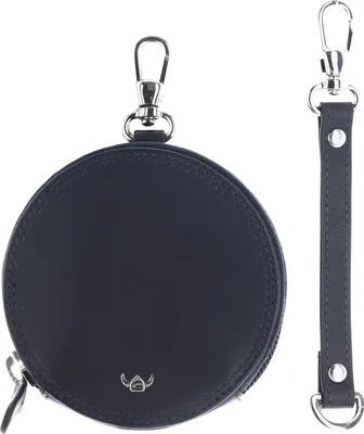 Produktbild von Golden Head Leder Schlüsselmäppchen Utensilientasche Polo RV-Schlüsseletui rund 5110 Marineblau dunkelblau