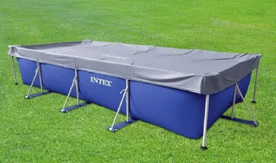 Image de Intex 28039 - 4.5M X 2.2M RECTANGULAR POOL COVER