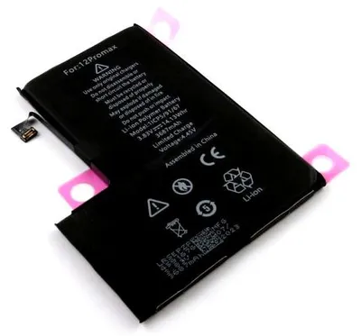 Immagine prodotto di Batteria di ricambio per Apple iPhone 12 Pro Max A2466, ai polimeri di litio, 3,83 V, 3687 mAh