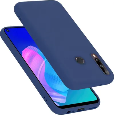 Produktbild von Cadorabo Schutzhülle für Huawei P40 LITE E Hülle in Blau Handyhülle Case Cover TPU Etui
