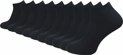 Produktbild von Gawilo  Sneaker Socken 100% Baumwolle | Beste Qualität, Perfekte Passform | Herren (10 Paar), Schwarz / 39 - 42