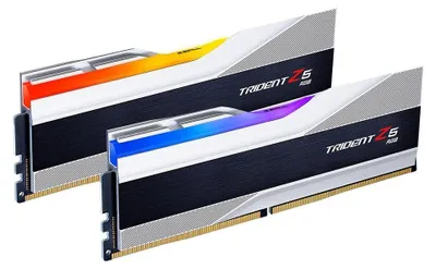 Produktbild von DIMM 32 GB DDR5-5600 (2x 16 GB) Dual-Kit (silber, F5-5600J4040C16GX2-TZ5RS, Trident Z5 RGB, INTEL XMP)
