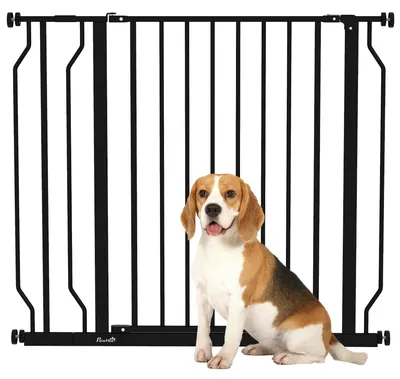 Immagine prodotto di Cancelletto di Sicurezza per Cani Estensibile 75-95x76A cm in Acciaio e ABS Nero