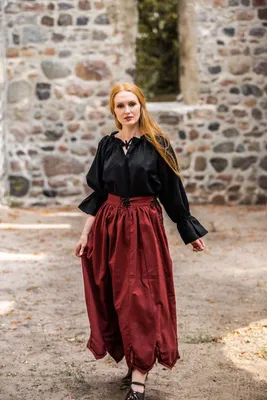 Produktbild von Mittelalterbluse Schwarz "Morgan"  M