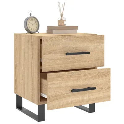 Immagine prodotto di vidaXL Comodini 2 pezzi rovere Sonoma 40x35x47,5 cm materiale a base di legno - Comodini