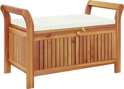 Obrázok produktu pre vidaXL Záhradná lavička s vankúšom 91 cm masívne drevo Akácia