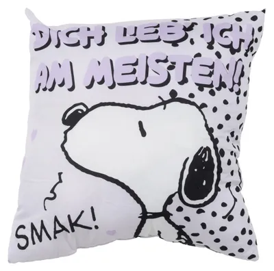Immagine prodotto di Cuscino Peanuts unisex Ti amo di più! bianco/nero Standard