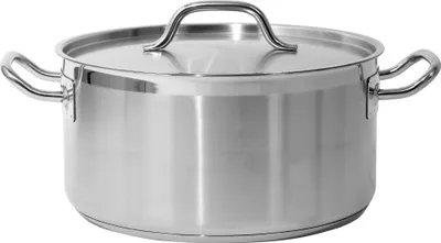Immagine prodotto di Pentola professionale bassa con coperchio 32x16 cm, 12,9 l, acciaio inossidabile 21/0