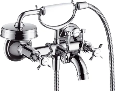 Zdjęcie produktu dla HansGrohe dwuuchwytowa bateria wannowa natynkowa Axor Montreux chrom 16540000