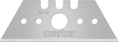 Produktbild von MARTOR 10 x TRAPEZKLINGE, Ersatzklingen Cuttermesser, Sicherheitsmesser, 19 mm, Scharf, Im Spender, 2-fach Nutzbar, NR. 52
