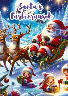 Produktbild von Weihnachtliches Ausmalbuch für Kinder: Vielfältige und liebevoll gestaltete Motive