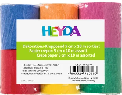 Immagine prodotto di 5XHeyda 203376099 Kreppband5cm sort