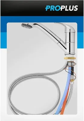 Image de Mitigeur avec douchette extractible, céramique, chromé, Ø 33 mm