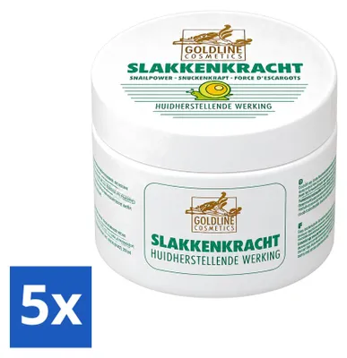 Productafbeelding van 5 x Goldline Lichaamscreme met slakkenextract - 250 ml - Voordeelverpakking - 5 stuks