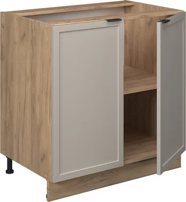 Imagen del producto de Mueble bajo de cocina Vicco Fame-Line GrisBeige 80 cm con estante, sin encimera, Model 50307