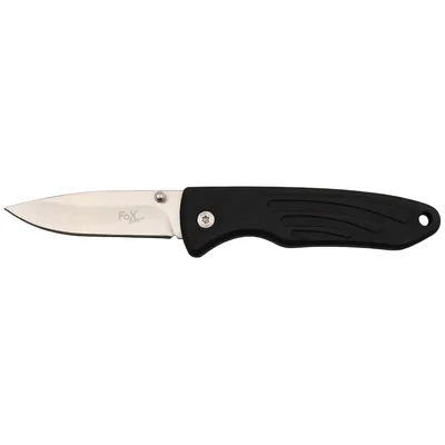 Produktbild von Fox Outdoor Klappmesser, Einhand, schwarz,TPR Griff