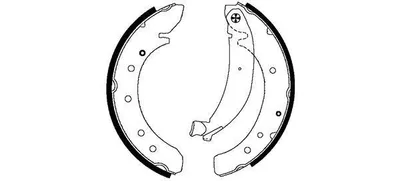 Produktbild von TEXTAR Bremsbackensatz Trommelbremse Hinten für FIAT DUCATO Pritsche/Fahrgestell (230) 254mm 91049600