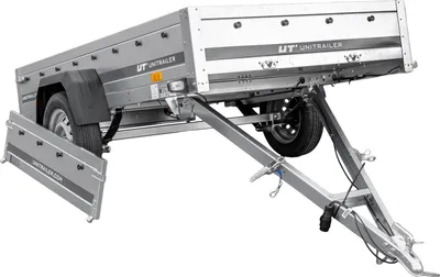 Produktbild von PKW-Anhänger mit Blattfedern 230x125 UNITRAILER GARDEN 230/R KIPP