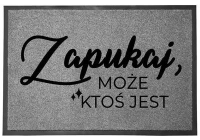Produktbild von TabPrint Dekoracyjna Wycieraczka Szara 60x40 cm