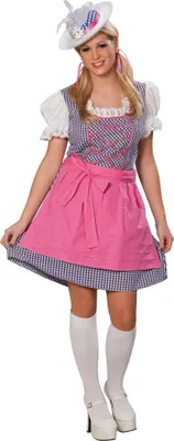 Produktbild von Weißer hut Hut  für Damen Damenhut Bayern Wiesn pink Edelweiß Blümchen blau weiß kariert