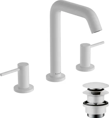 Immagine prodotto di hansgrohe Tecturis S robinetterie de lavabo 3 trous 150, portée 139mm, 73330700, 73330700
