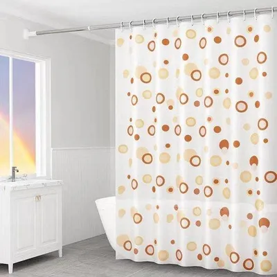 Obrázek produktu pro Sprchový závěs 200 x 220 cm odolný proti plísním, s háčky, voděodolný