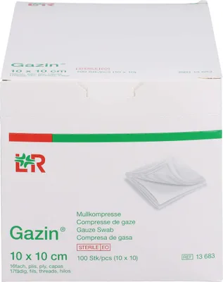 Produktbild von Gazin Kompressen steril 10x10cm, 10X10 St KOM
