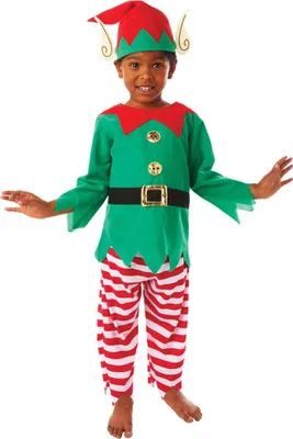 Produktbild von Weihnachtsmann Helfer Elfen Kinderkostüm