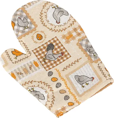 Obrázek produktu pro Kuchyňská chňapka - Velikonoce - 28x18 cm - Oranžová,Béžová