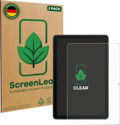 Produktbild von 2x ScreenLeaf Schutzfolie für Blackview Tab 20 WiFi nachhaltiger Displayschutz Display Schutz Folie Klar Transparent