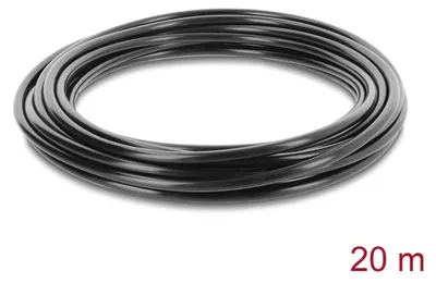 Produktbild von DeLOCK Bewässerungsschlauch 4,6 mm - 20 m für Mikro-Bewässerungssysteme, 20 m, Über/unter dem Boden, Schwarz, Polyethylen, 2,75 bar, 4,6 mm