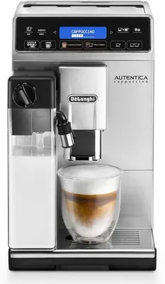 Obrázok produktu pre De’Longhi Autentica Cappuccino ETAM 29.660.SB, Espresso kávovar, Kávové zrná, Vstavaný mlynček, 1450 W, Čierna, Nerezová oceľ