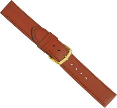 Produktbild von Uhrenarmband Kalbsleder gepolstert Braun Beach 20428G, Stegbreite:18mm