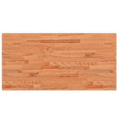 Image de vidaXL Plateau de table 100x50x4 cm Rectangulaire bois massif hêtre