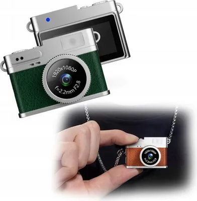 Zdjęcie produktu dla Mini Aparat Cyfrowy XREC X4 2MP 1080p LCD 0,96 Wisiorek Breloczek Zawieszka/ X4 Zielony