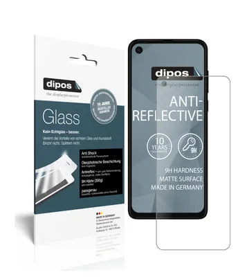 Produktbild von 2x Schutzfolie für Motorola One Vision matt - Anti-Shock 9H Folie dipos Glass Kunststoffglas