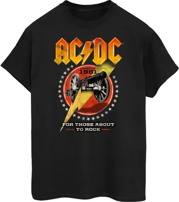 Zdjęcie produktu dla Koszulka damska AC/DC – „For Those About To Rock 1981” BI51791 (L) (czarna)